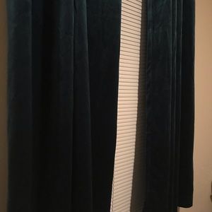 Target Accents Brand New Blue Velvet Curtains 2 Panels Poshmark